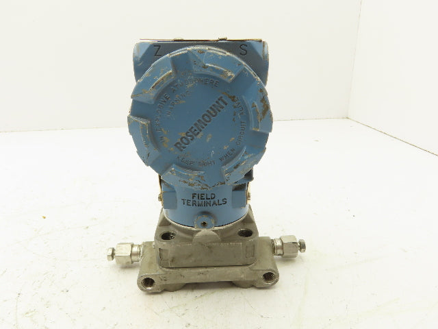 Rosemount 3051 Pressure Sensor Transmitter 0-1000" H20 3626PSI