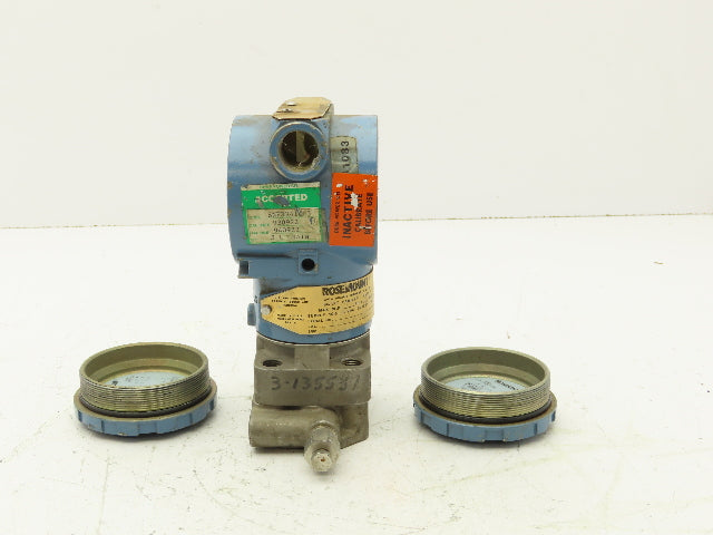 Rosemount 3051 Pressure Sensor Transmitter 0-1000" H20 3626PSI