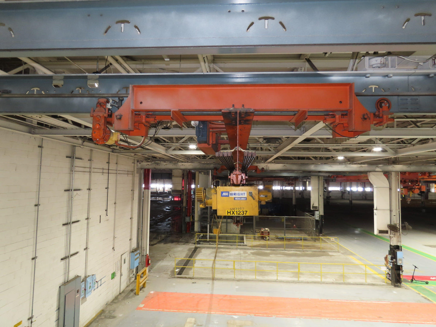 Cleveland Tramrail 3 Ton Underhung Bridge Crane 45' 10" Span Acco Wright Hoist