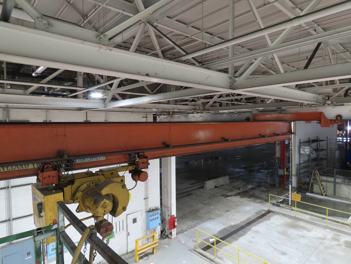 Cleveland Tramrail 3 Ton Underhung Bridge Crane 45' 10" Span Acco Wright Hoist