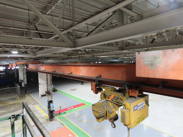 Cleveland Tramrail 3 Ton Underhung Bridge Crane 45' 10" Span Acco Wright Hoist
