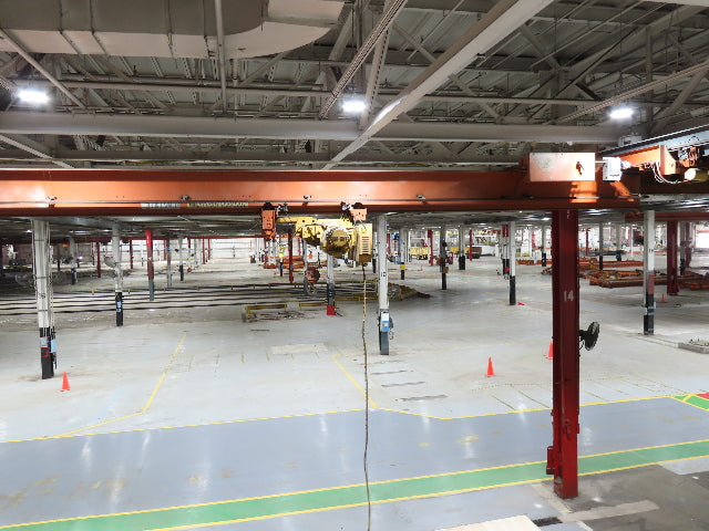 Cleveland Tramrail 3 Ton Underhung Bridge Crane 45' 10" Span Acco Wright Hoist