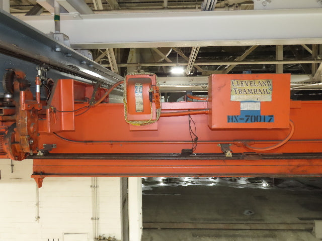 Cleveland Tramrail P&H 4 Ton Single Girder Underhung Bridge Crane 45' 10" Span