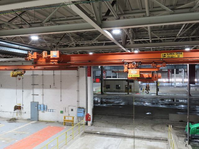 Cleveland Tramrail P&H 4 Ton Single Girder Underhung Bridge Crane 45' 10" Span