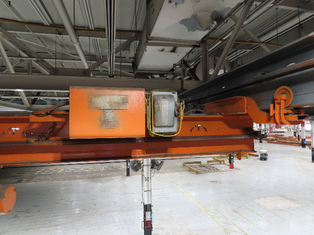 Cleveland Tramrail P&H 1/2 Ton Single Girder Underhung Bridge Crane 45' 10" Span