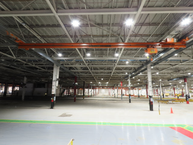 Cleveland Tramrail P&H 1/2 Ton Single Girder Underhung Bridge Crane 45' 10" Span