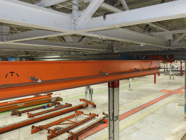 Cleveland Tramrail P&H 2 Ton Single Girder Underhung Bridge Crane 45' 10" Span