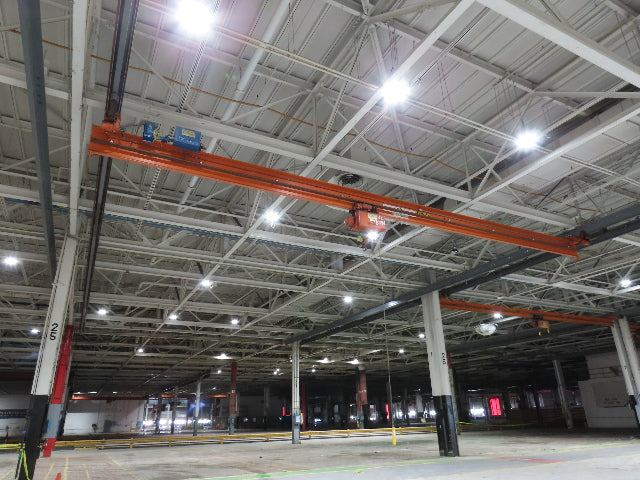 Cleveland Tramrail P&H 2 Ton Single Girder Underhung Bridge Crane 45' 10" Span
