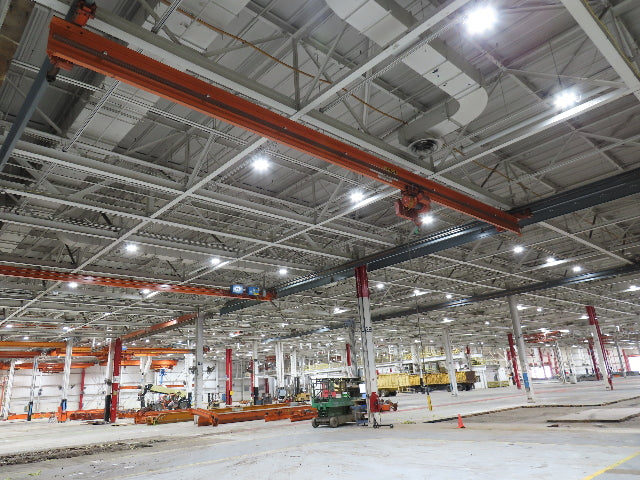 Cleveland Tramrail P&H 2 Ton Single Girder Underhung Bridge Crane 45' 10" Span