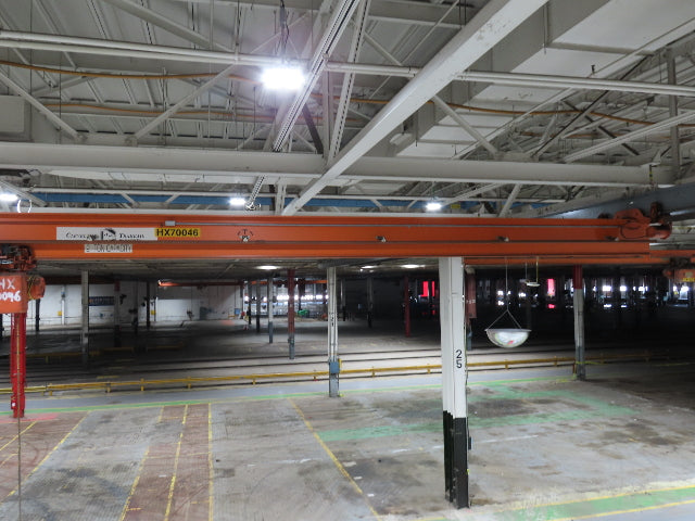 Cleveland Tramrail P&H 2 Ton Single Girder Underhung Bridge Crane 45' 10" Span