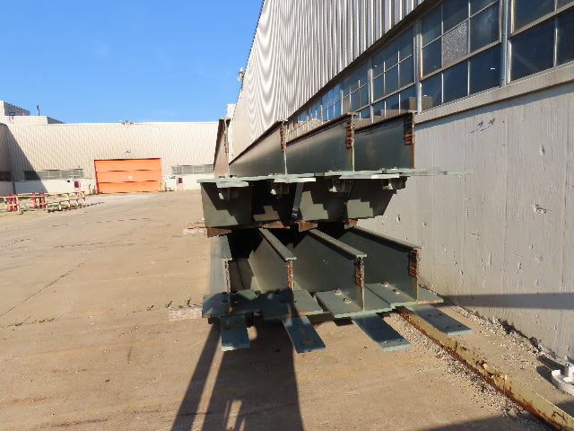 Gorbel Cleveland Tramrail Overhead Crane Runway Beam 36"H 18"W 3.25" Rail 52'L