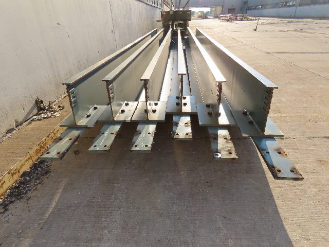 Gorbel Cleveland Tramrail Overhead Crane Runway Beam 28"H 18"W 3.25" Rail 31' 5"