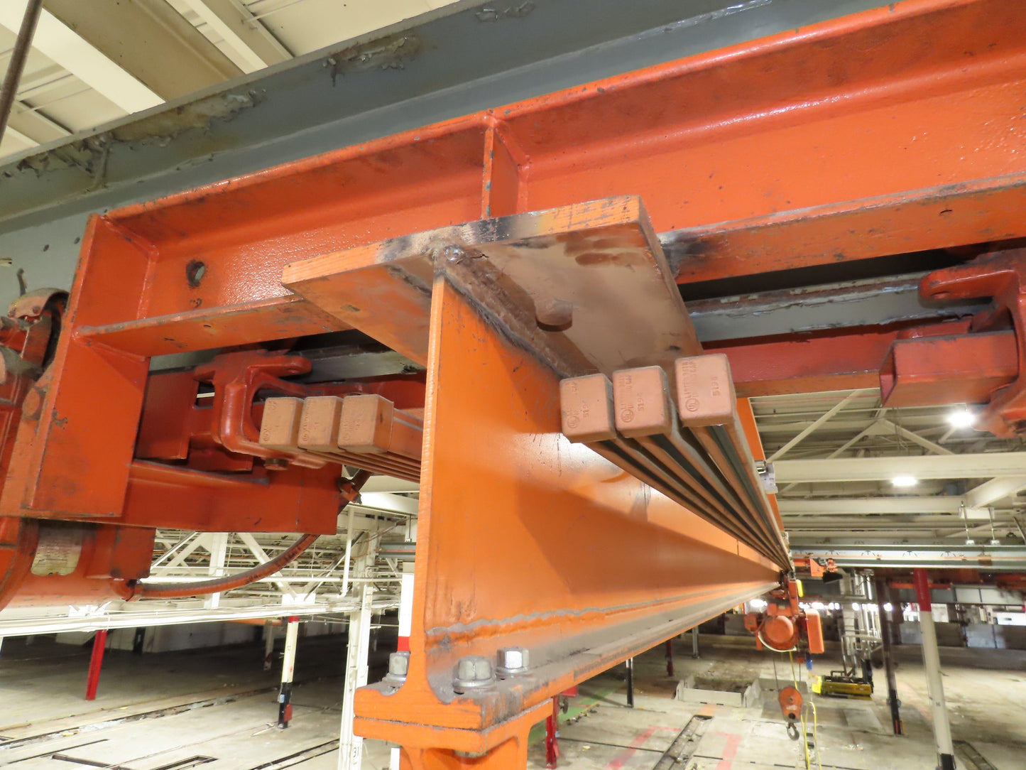 Cleveland Tramrail P&H 3 Ton Single Girder Underhung Bridge Crane 45' 10" Span