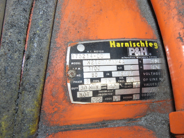 Cleveland Tramrail P&H 2 Ton Single Girder Underhung Bridge Crane 45' 10" Span