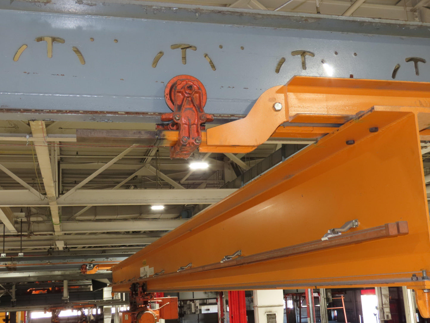 Cleveland Tramrail P&H 2 Ton Single Girder Underhung Bridge Crane 45' 10" Span