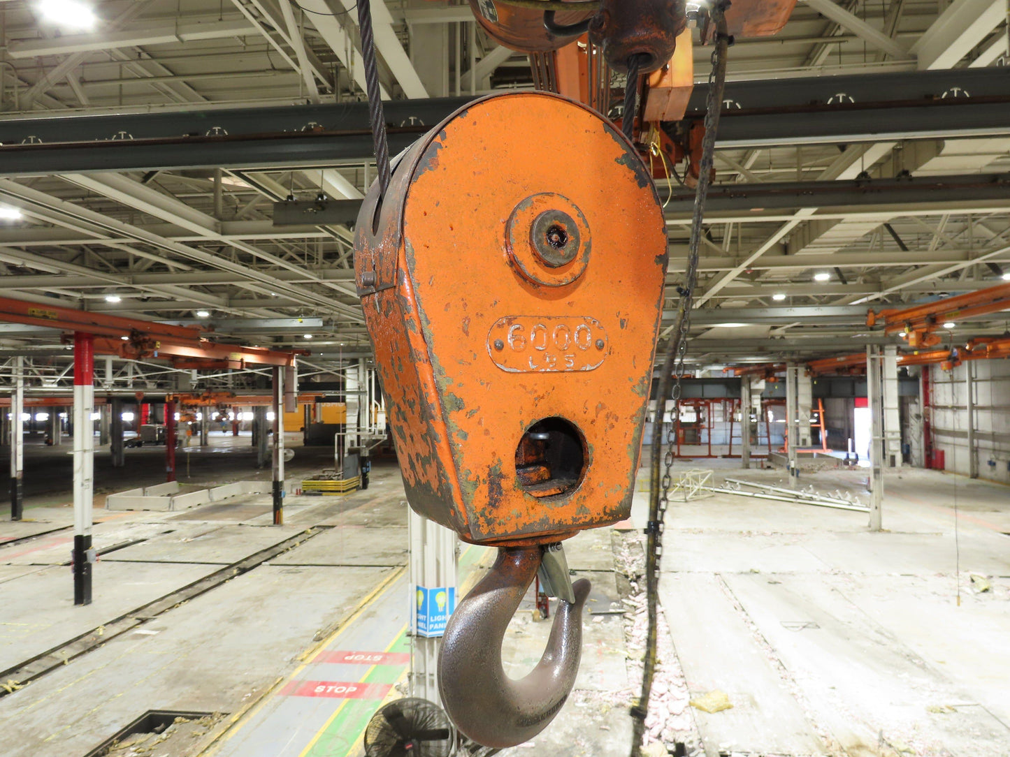 Cleveland Tramrail P&H 3 Ton Single Girder Underhung Bridge Crane 41' Span