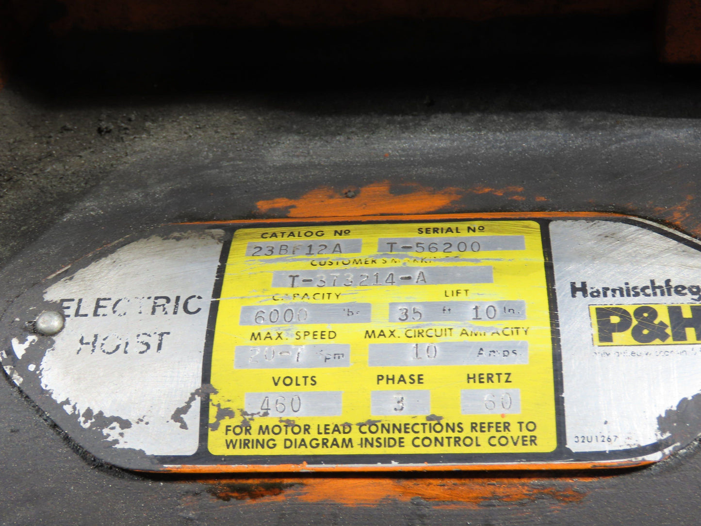 Cleveland Tramrail P&H 3 Ton Single Girder Underhung Bridge Crane 41' Span