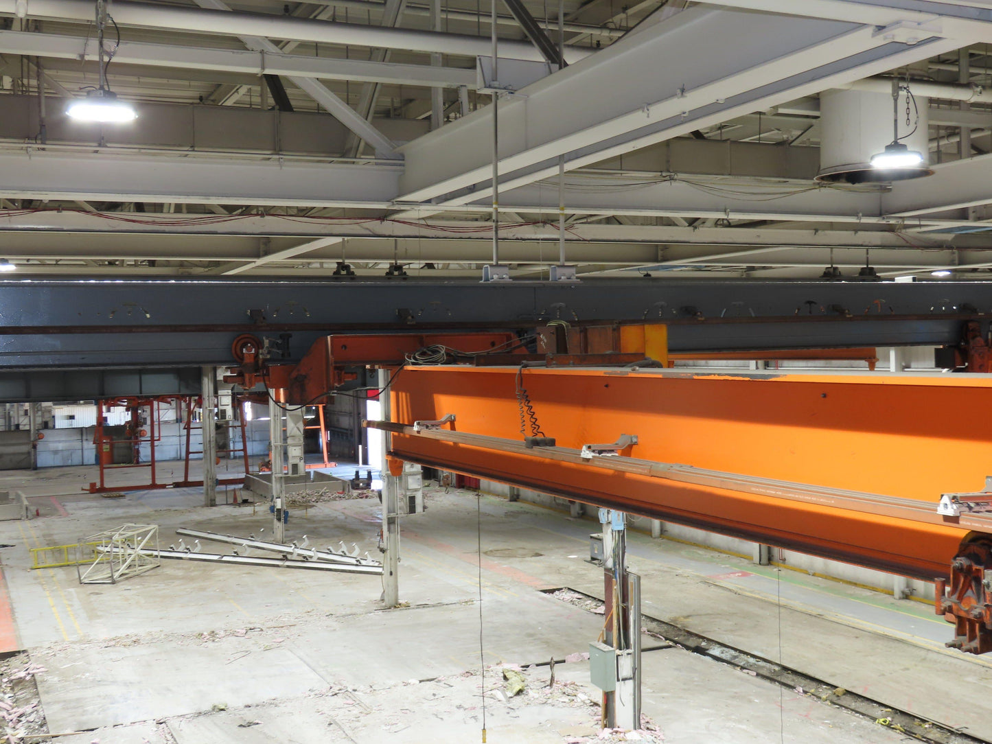Cleveland Tramrail P&H 3 Ton Single Girder Underhung Bridge Crane 41' Span