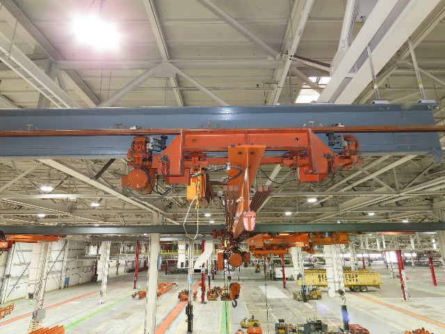 Cleveland Tramrail P&H 3 Ton Single Girder Underhung Bridge Crane 41' Span