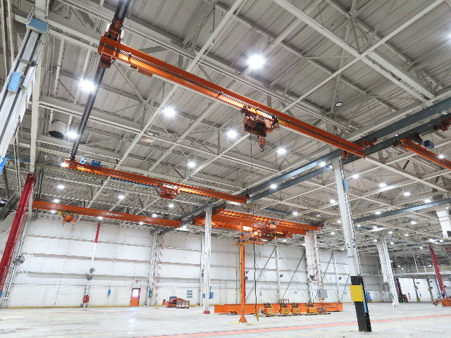 Cleveland Tramrail P&H 3 Ton Single Girder Underhung Bridge Crane 41' Span