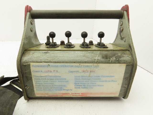 Telemotive RC-E3600 Vintage Crane Control Remote 4 Lever 2 Button 2 Switches