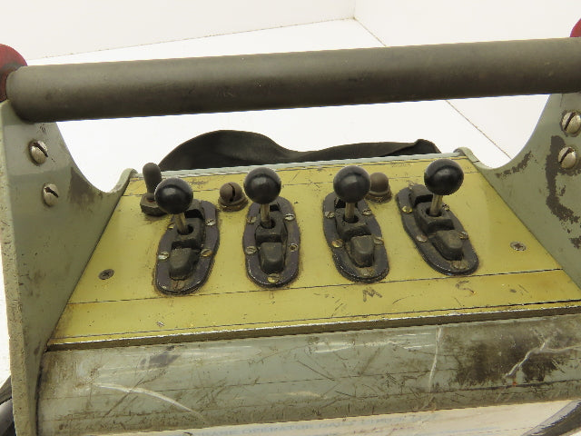 Telemotive RC-E3600 Vintage Crane Control Remote 4 Lever 2 Button 2 Switches