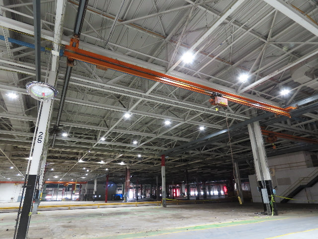 Cleveland Tramrail P&H 1 Ton Single Girder Underhung Bridge Crane 45' 10" Span