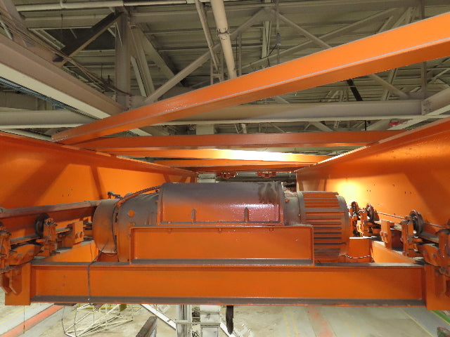 Cleveland Tramrail P&H 7.5 Ton Double Girder Bridge Crane 39' 6" Span w/Remote