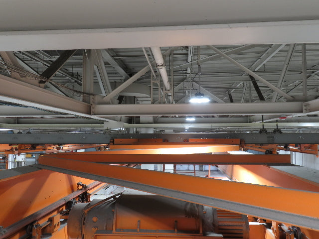 Cleveland Tramrail P&H 7.5 Ton Double Girder Bridge Crane 39' 6" Span w/Remote