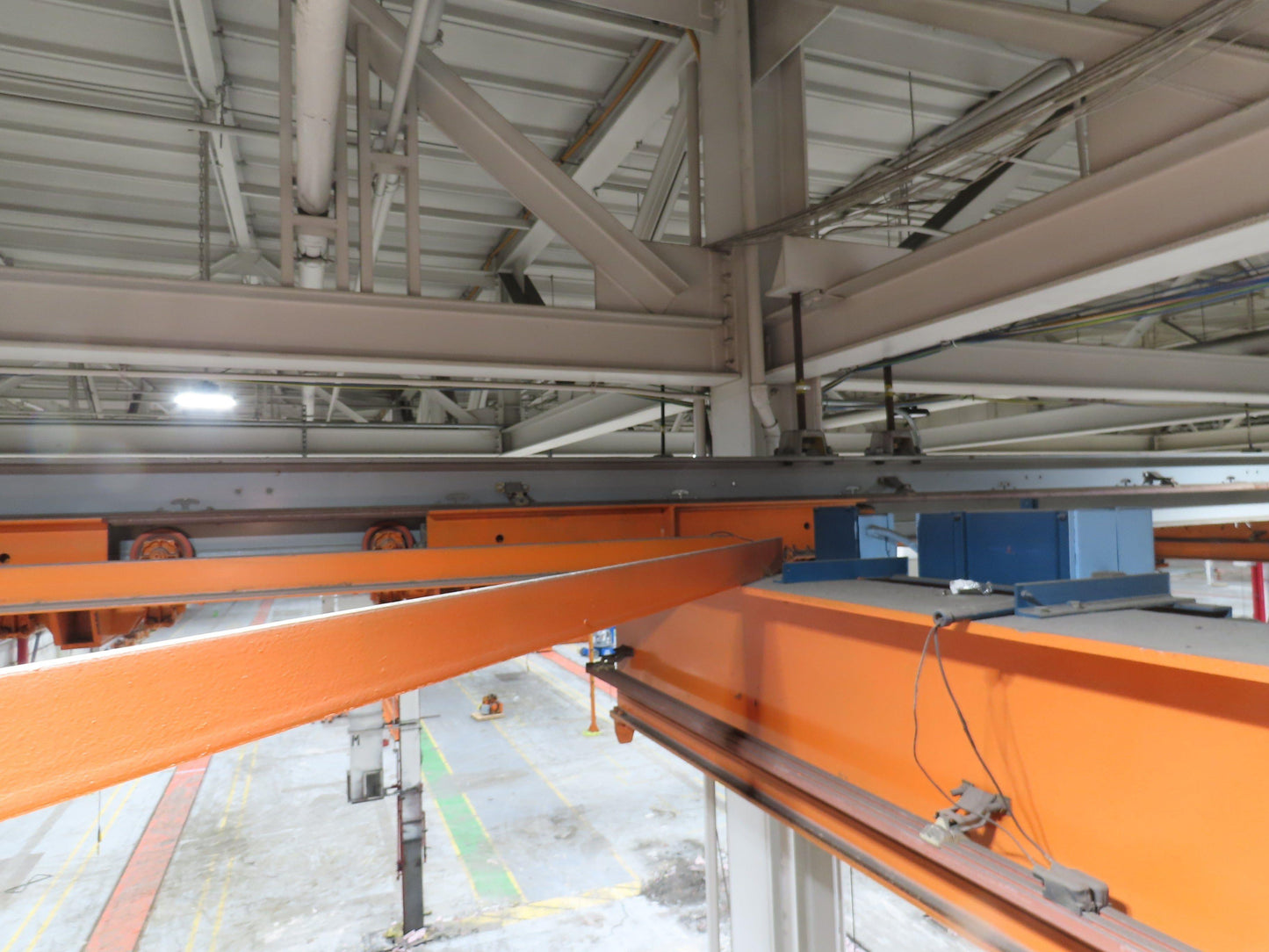 Cleveland Tramrail P&H 7.5 Ton Double Girder Bridge Crane 39' 6" Span w/Remote