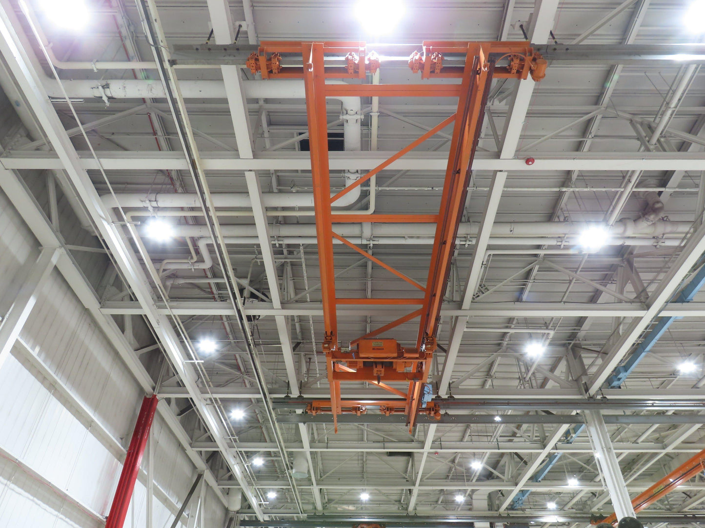 Cleveland Tramrail P&H 7.5 Ton Double Girder Bridge Crane 39' 6" Span w/Remote