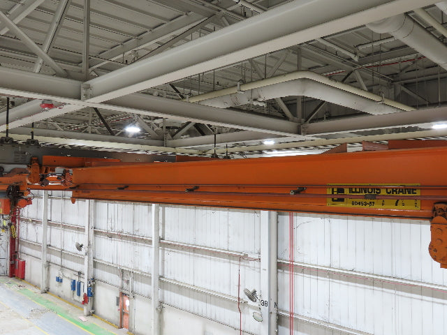 Cleveland Tramrail P&H 7.5 Ton Double Girder Bridge Crane 39' 6" Span w/Remote