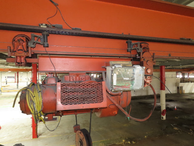 Cleveland Tramrail P&H 3 Ton Underhung Bridge Crane 39' 6" Span Magnetek Remote