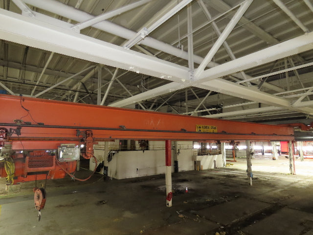 Cleveland Tramrail P&H 3 Ton Underhung Bridge Crane 39' 6" Span Magnetek Remote