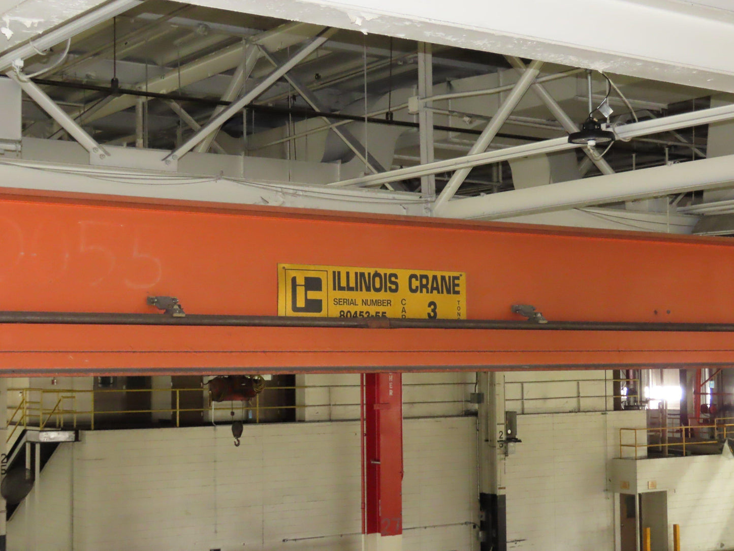 Cleveland Tramrail P&H 3 Ton Underhung Bridge Crane 39' 6" Span Magnetek Remote