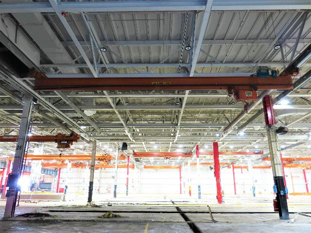 Cleveland Tramrail P&H 3 Ton Underhung Bridge Crane 39' 6" Span Magnetek Remote