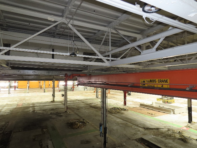 Cleveland Tramrail P&H 3 Ton Underhung Bridge Crane 39' 6" Span Magnetek Remote