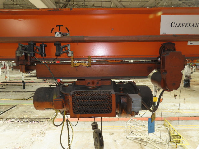 Cleveland Tramrail P&H 2 Ton Single Girder Underhung Bridge Crane 45' 10" Span