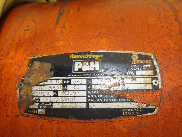 Cleveland Tramrail P&H 2 Ton Single Girder Underhung Bridge Crane 45' 10" Span