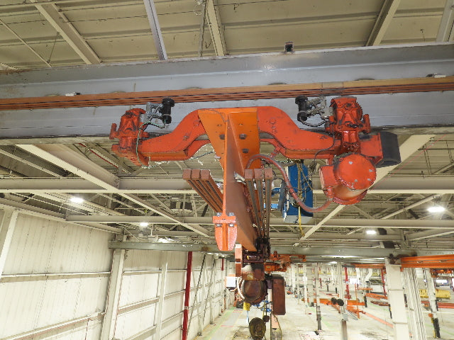 Cleveland Tramrail P&H 2 Ton Single Girder Underhung Bridge Crane 45' 10" Span