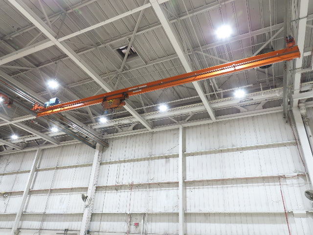 Cleveland Tramrail P&H 2 Ton Single Girder Underhung Bridge Crane 45' 10" Span