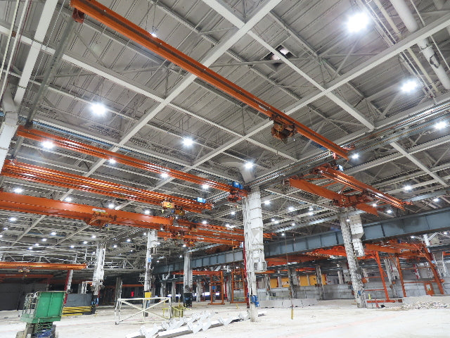 Cleveland Tramrail P&H 2 Ton Single Girder Underhung Bridge Crane 45' 10" Span