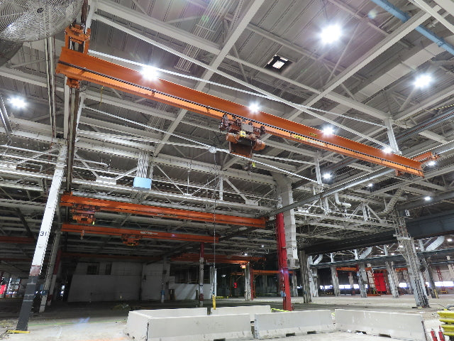 Cleveland Tramrail P&H 4 Ton Single Girder Underhung Bridge Crane 45' 10" Span