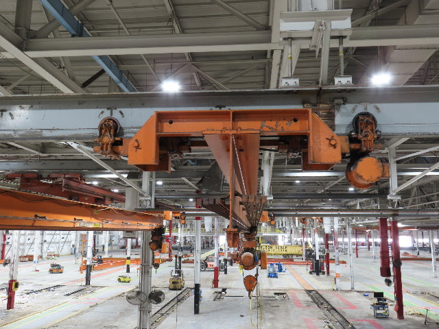 Cleveland Tramrail P&H 4 Ton Single Girder Underhung Bridge Crane 45' 10" Span