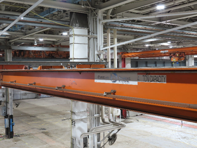 Cleveland Tramrail P&H 4 Ton Single Girder Underhung Bridge Crane 45' 10" Span