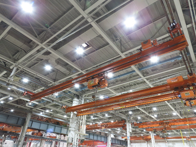 Cleveland Tramrail P&H 4 Ton Single Girder Underhung Bridge Crane 45' 10" Span