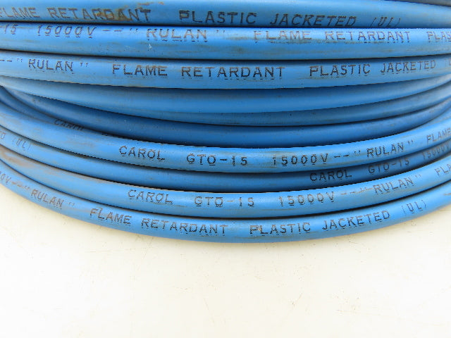 Carol GTO-15 Cable Wire 250' 15,000V Plastic Jacketed Flame Retardant Blue #14