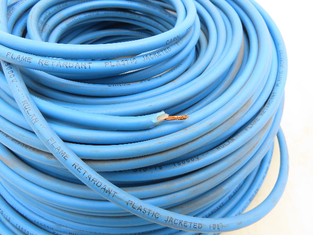 Carol GTO-15 Cable Wire 250' 15,000V Plastic Jacketed Flame Retardant Blue #14