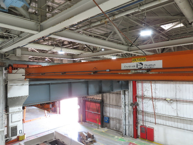 Cleveland Tramrail P&H 4 Ton Underhung Bridge Crane 45' 10" Span w/Remote