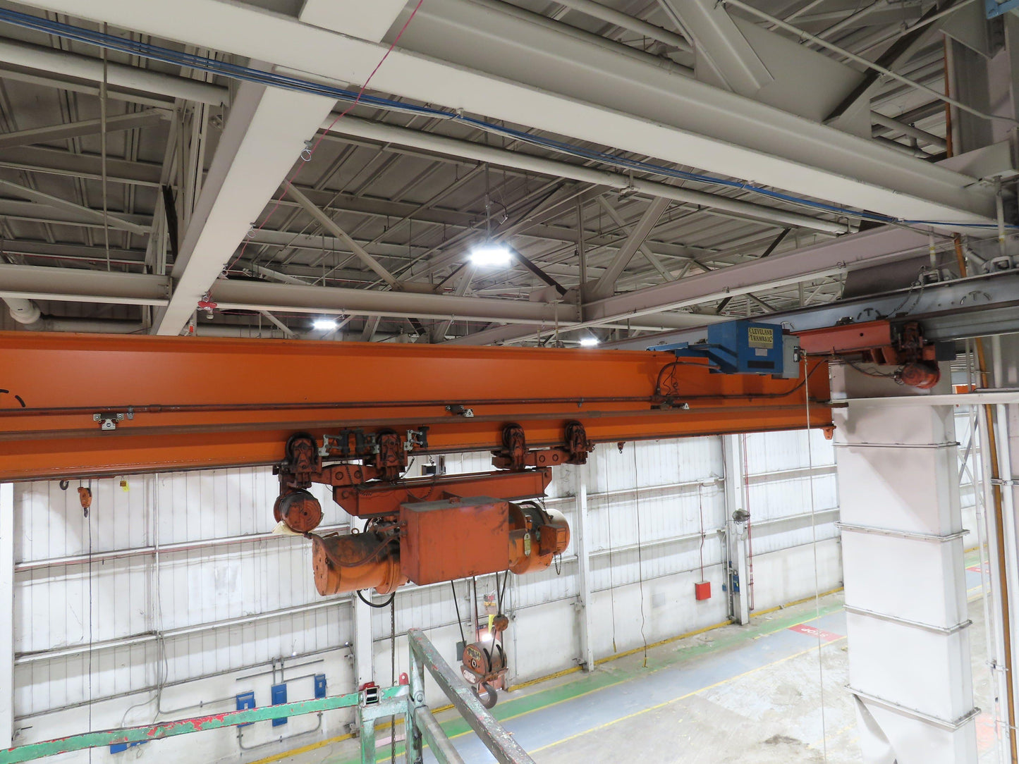 Cleveland Tramrail P&H 4 Ton Underhung Bridge Crane 45' 10" Span w/Remote